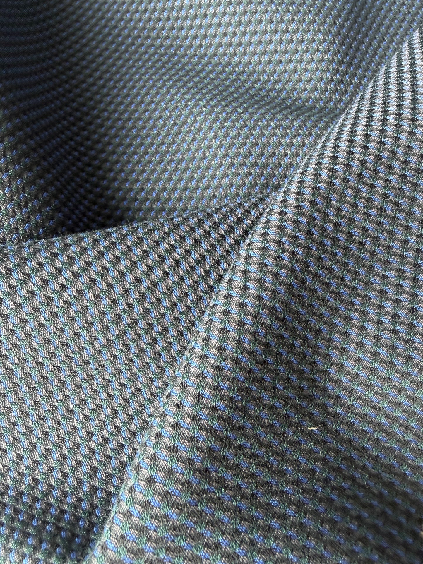 FREDO 028 cotton stretch jacquard navy/cobalt
