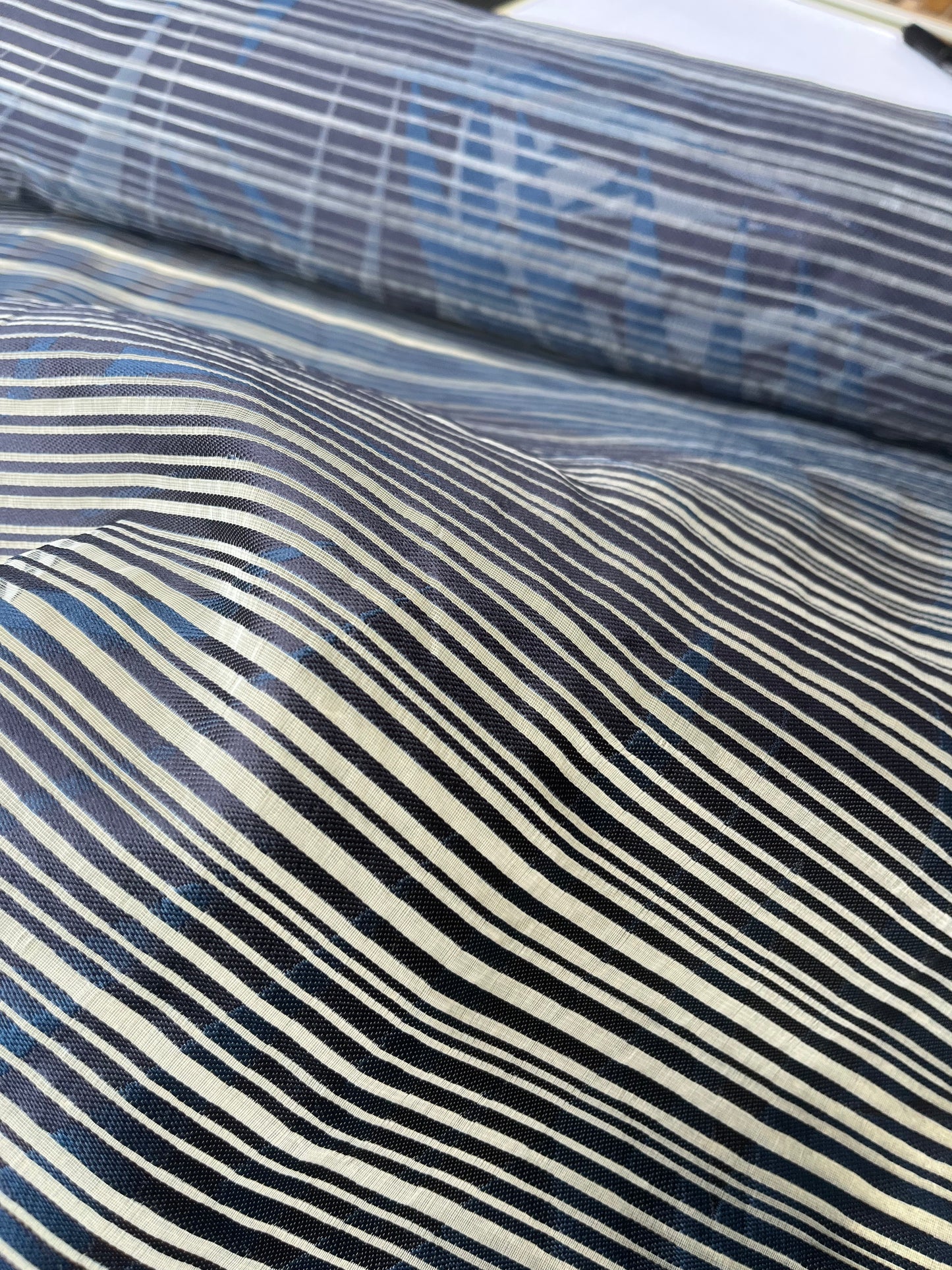 silk/ viscose voile stripes summer Party 135 G02