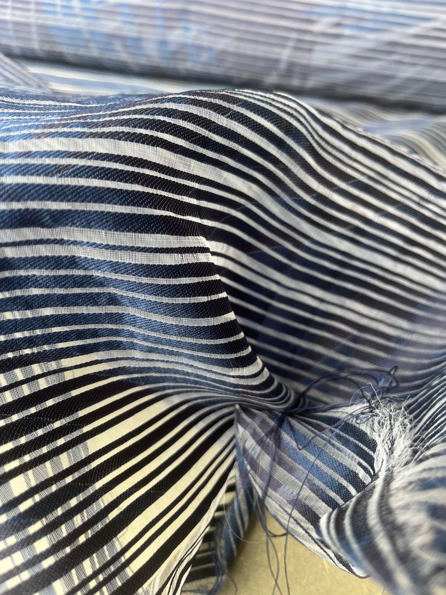 silk/ viscose voile stripes summer Party 135 G02