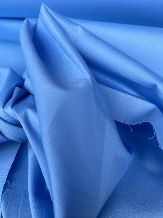 Poplin stretch prestige mid blue B02