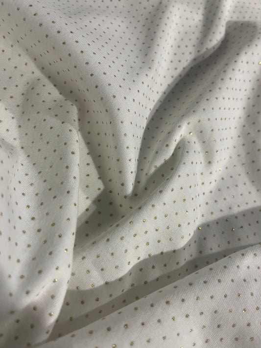 DAMIANO 012 jersey cotton with golden dots