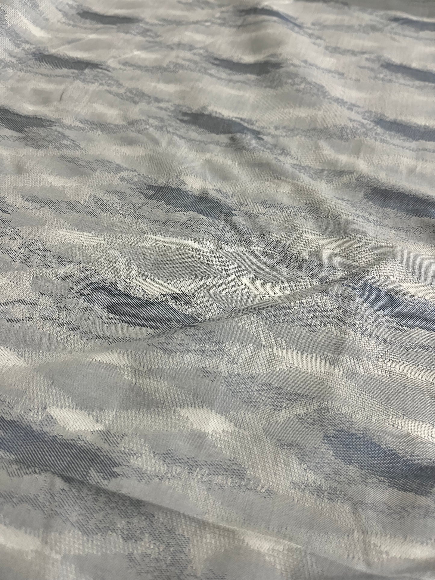 YVETTE 001 cotton jacquard blue clouds