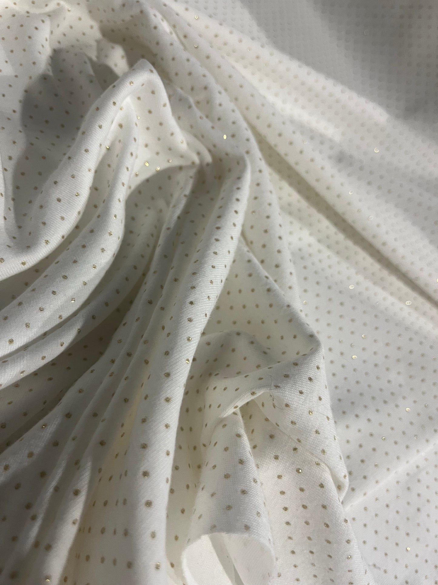 DAMIANO 012 jersey cotton with golden dots