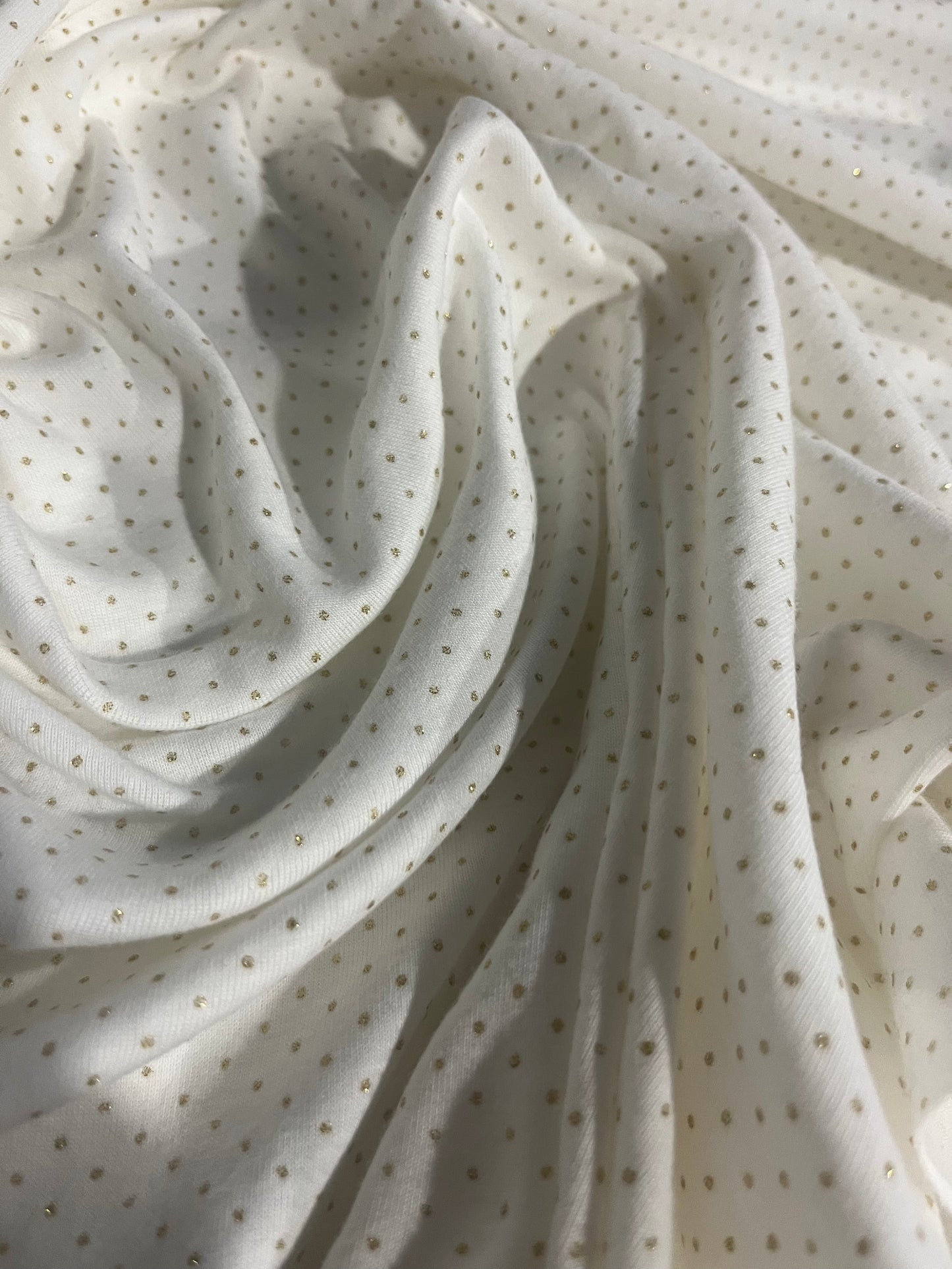 DAMIANO 012 jersey cotton with golden dots
