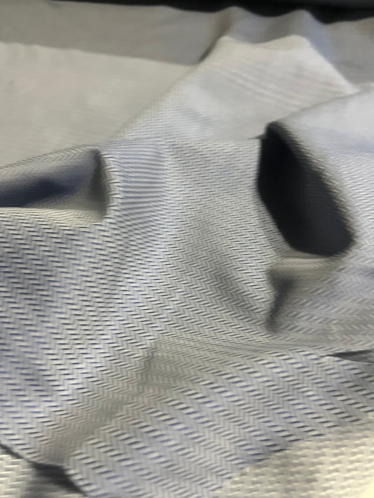 YVETTE 002 cotton jacquard blue chevron