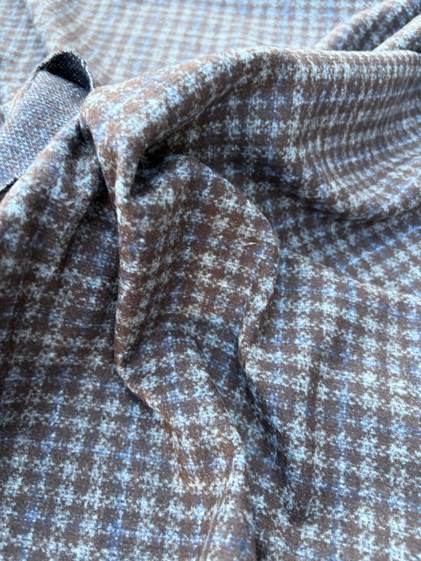 CHARLY 010 checkered brushed  heavy jersey jacquard