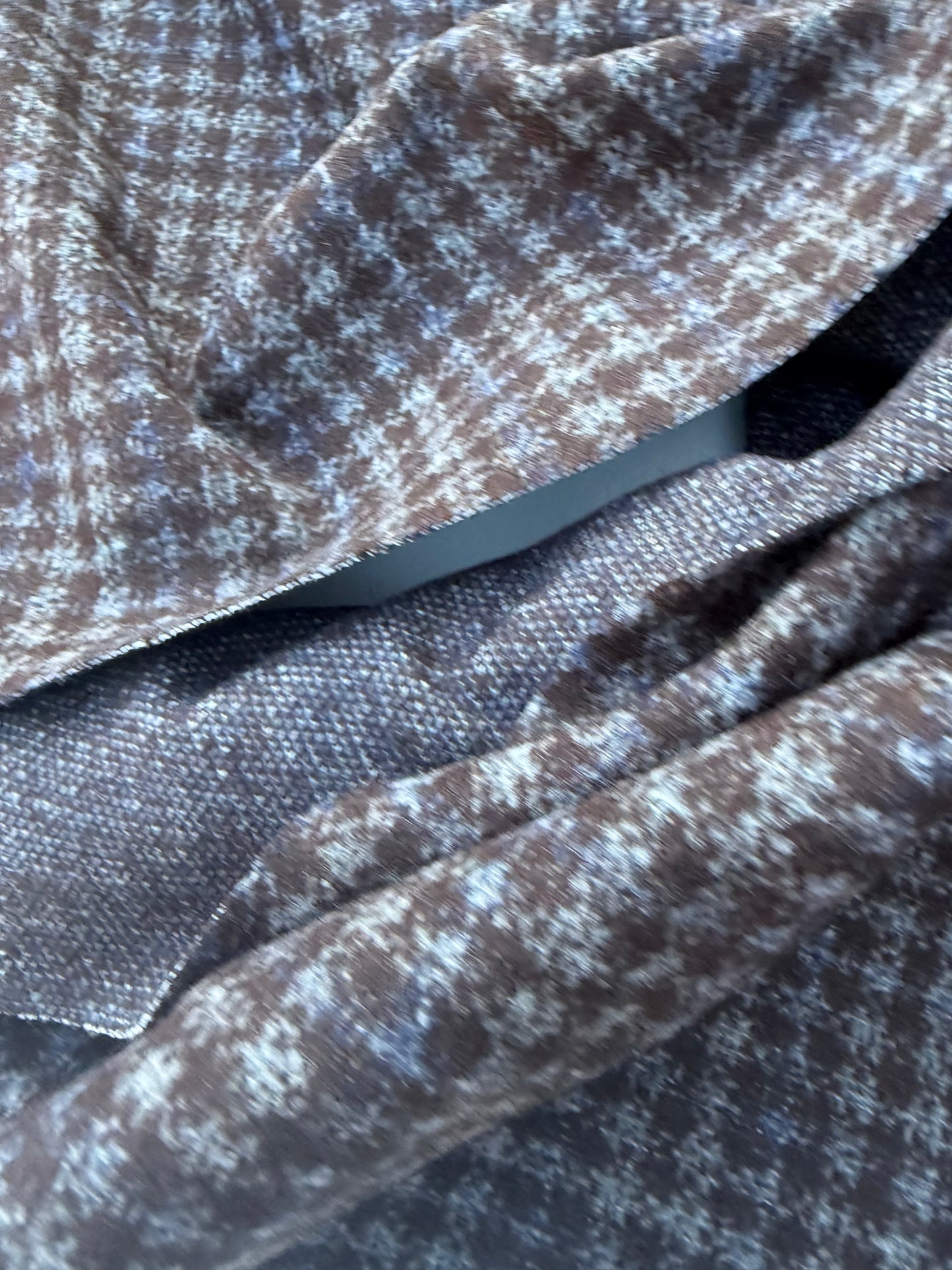 CHARLY 010 checkered brushed  heavy jersey jacquard