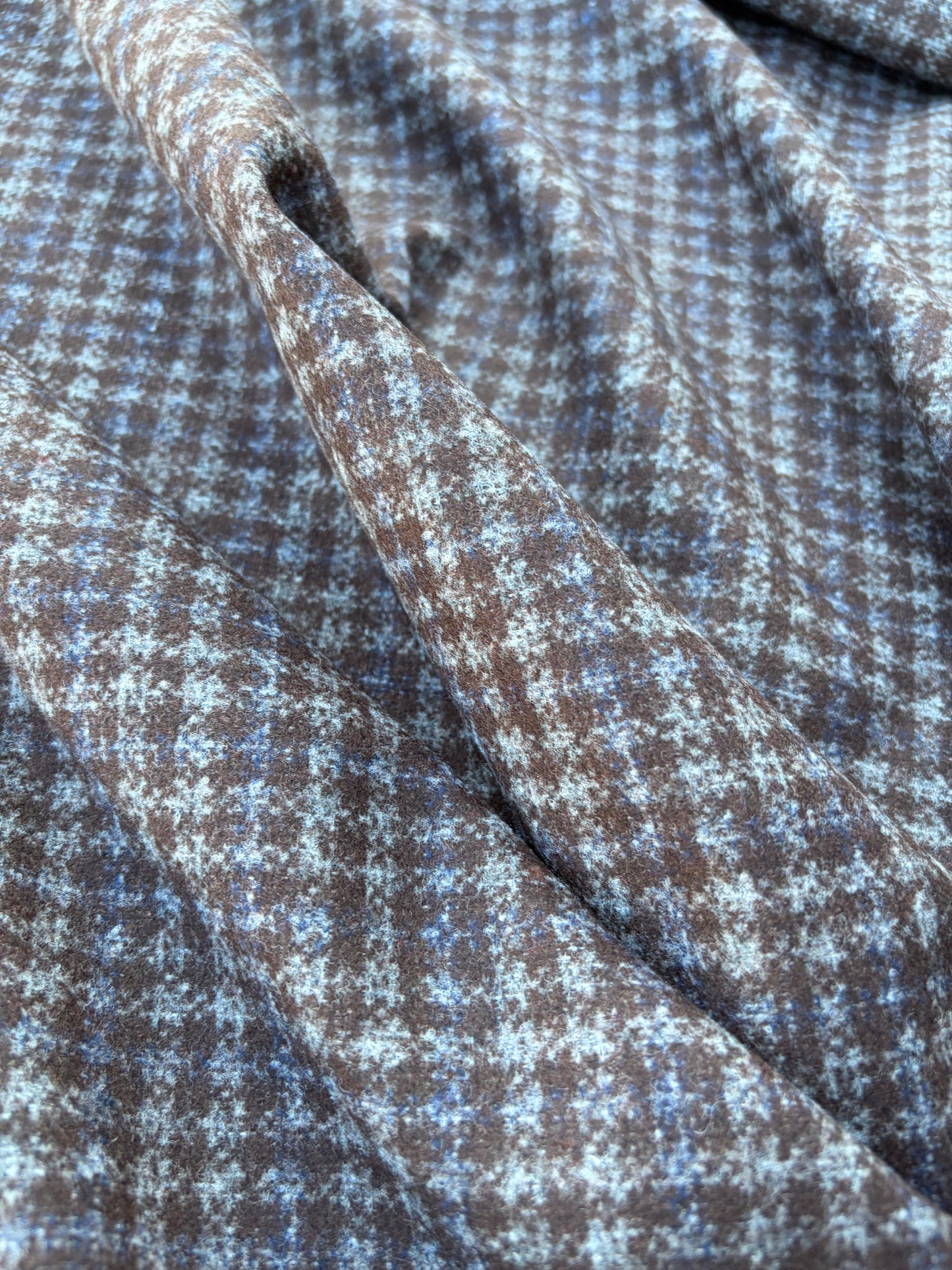 CHARLY 010 checkered brushed  heavy jersey jacquard