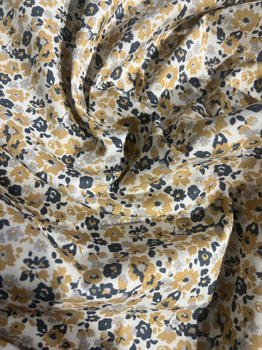 DAMIANO 015 twill cotton stretch ditsy flowers