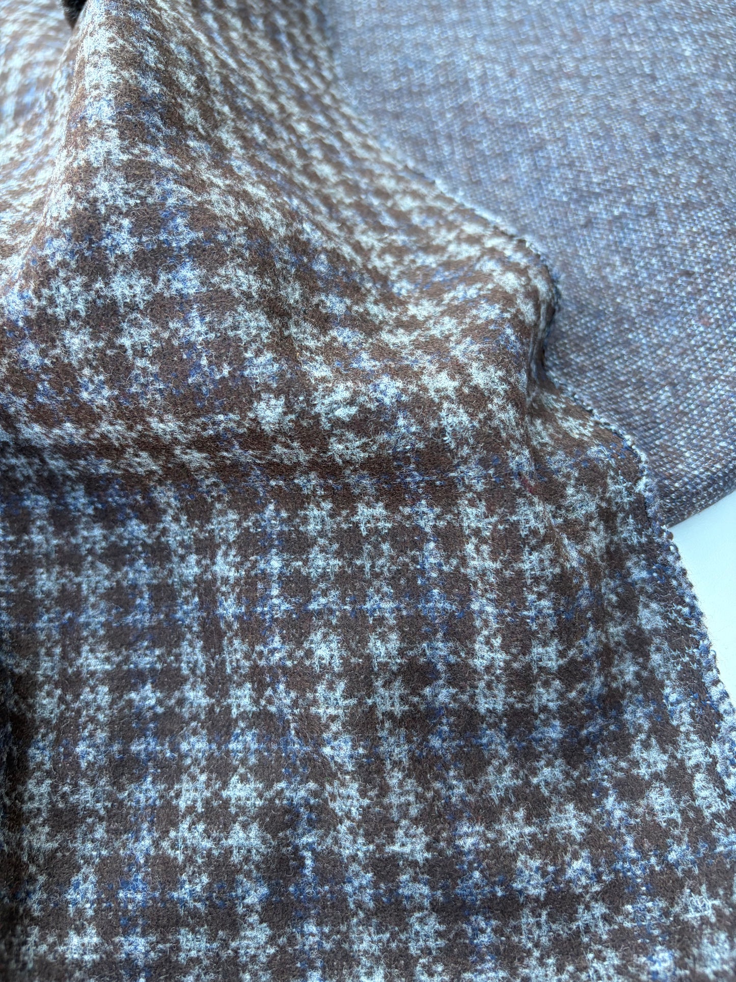 CHARLY 010 checkered brushed  heavy jersey jacquard