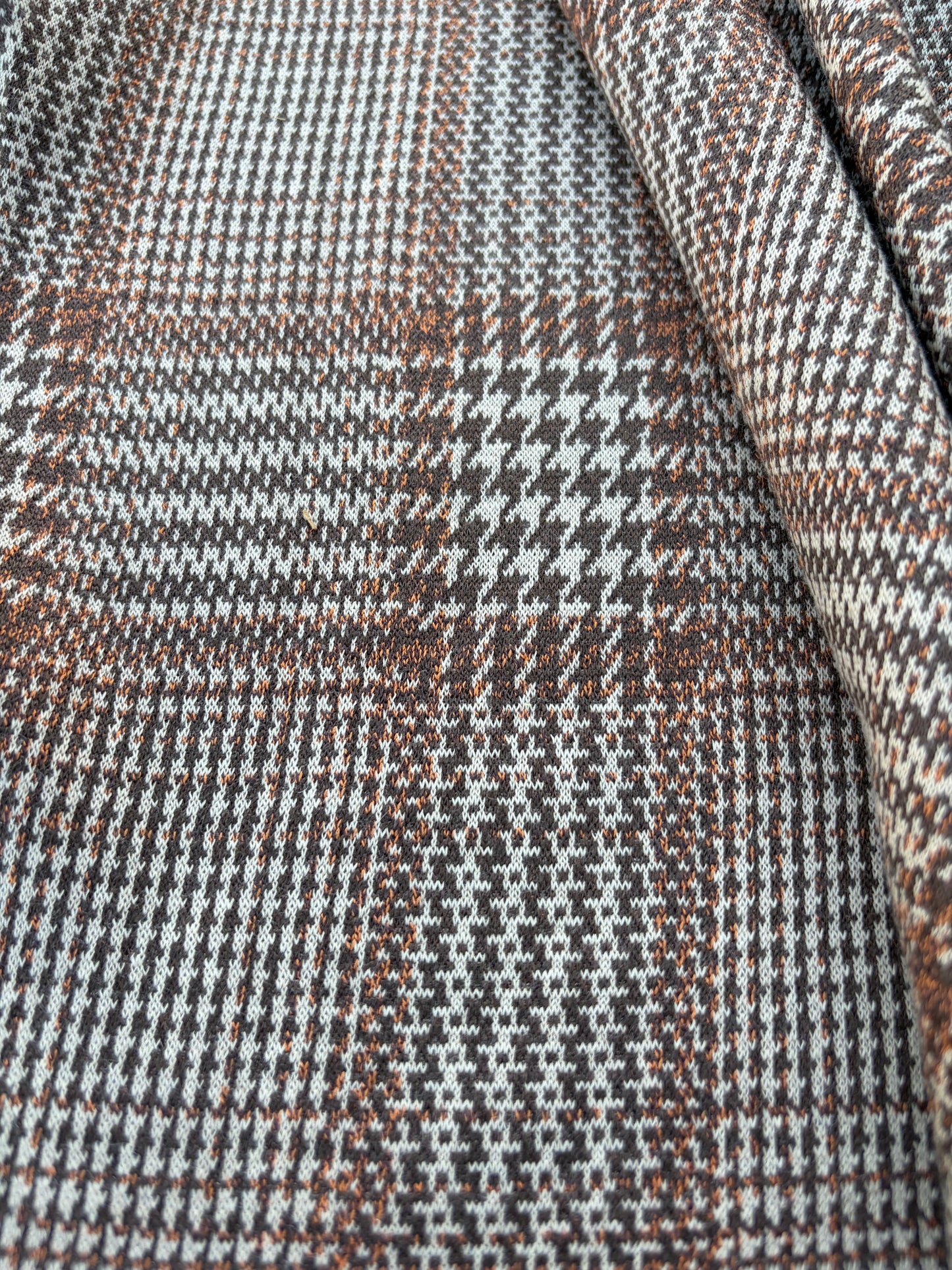 CHARLY 011 checkered brushed  heavy jersey jacquard
