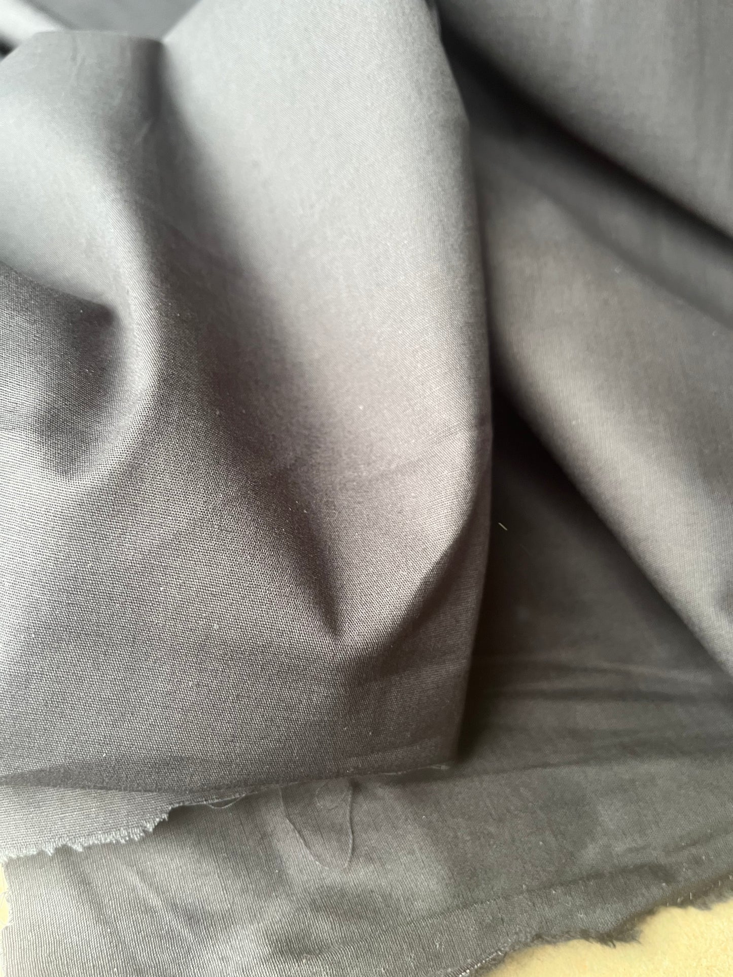 Poplin stretch prestige black B02