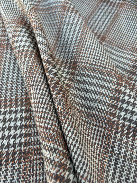 PC CHARLY 011 checkered brushed  heavy jersey jacquard