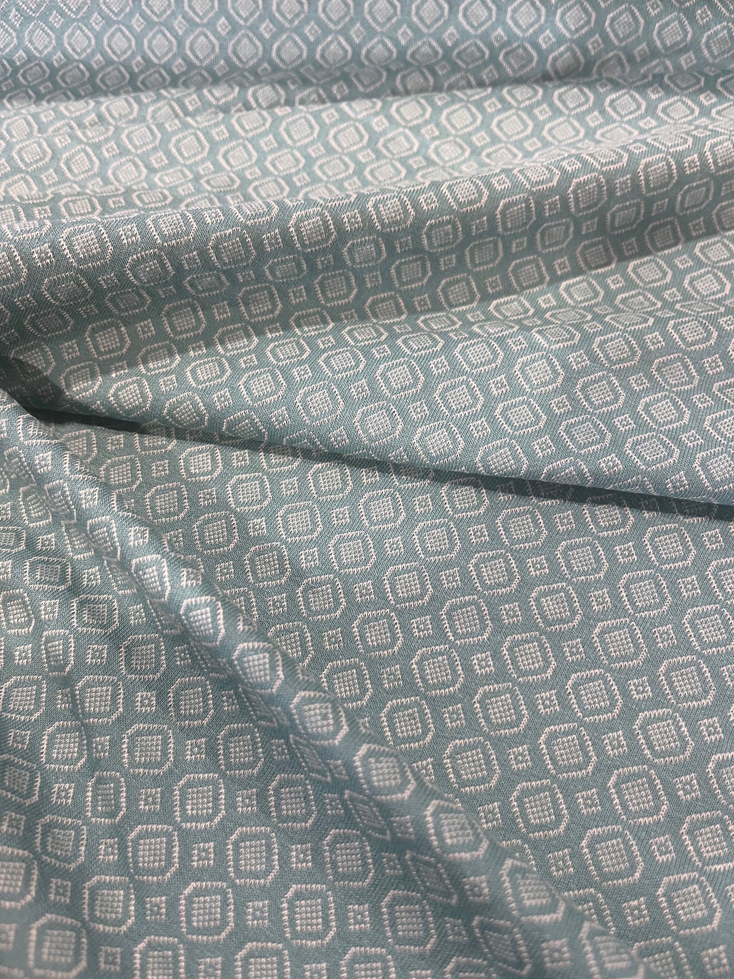 F01 JC 080 jersey jacquard losange aqua