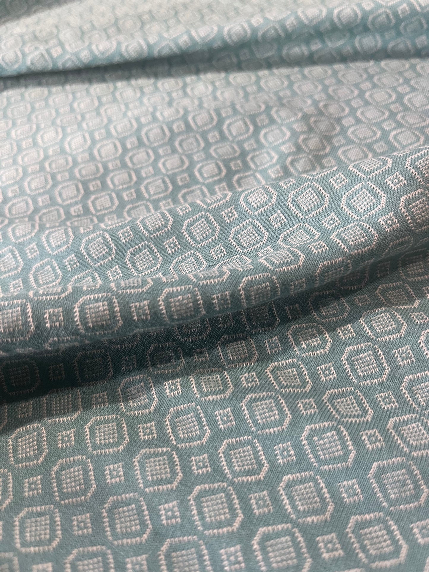 F01 JC 080 jersey jacquard losange aqua