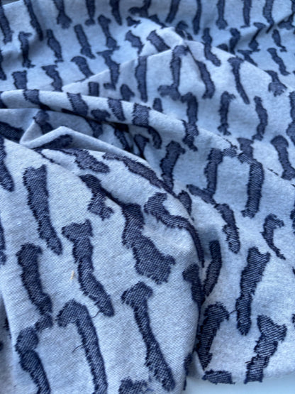 PC DANTE 001 jersey jacquard grey/jeans stripes