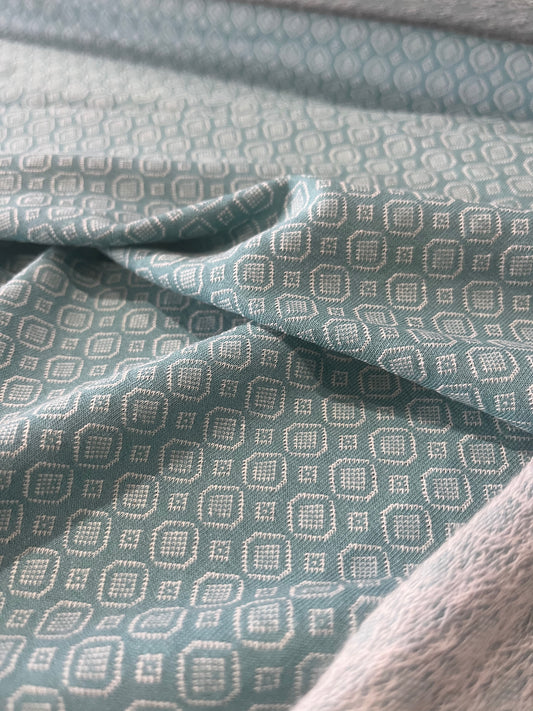 F01 JC 080 jersey jacquard losange aqua