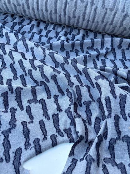 PC DANTE 001 jersey jacquard grey/jeans stripes