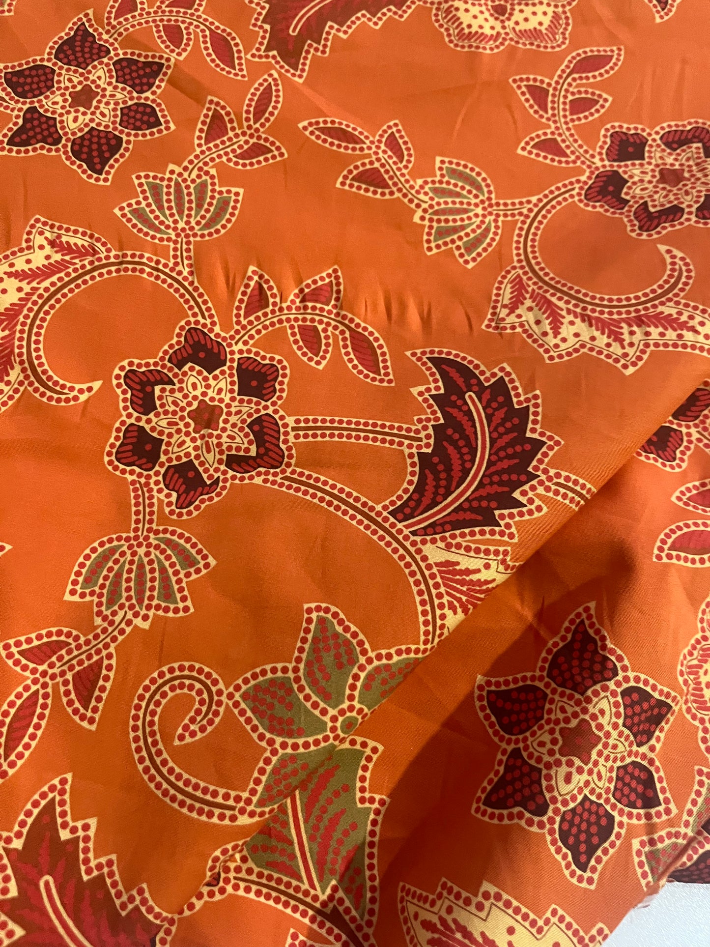 DAMIANO 019 poplin stretch jacobean flowers