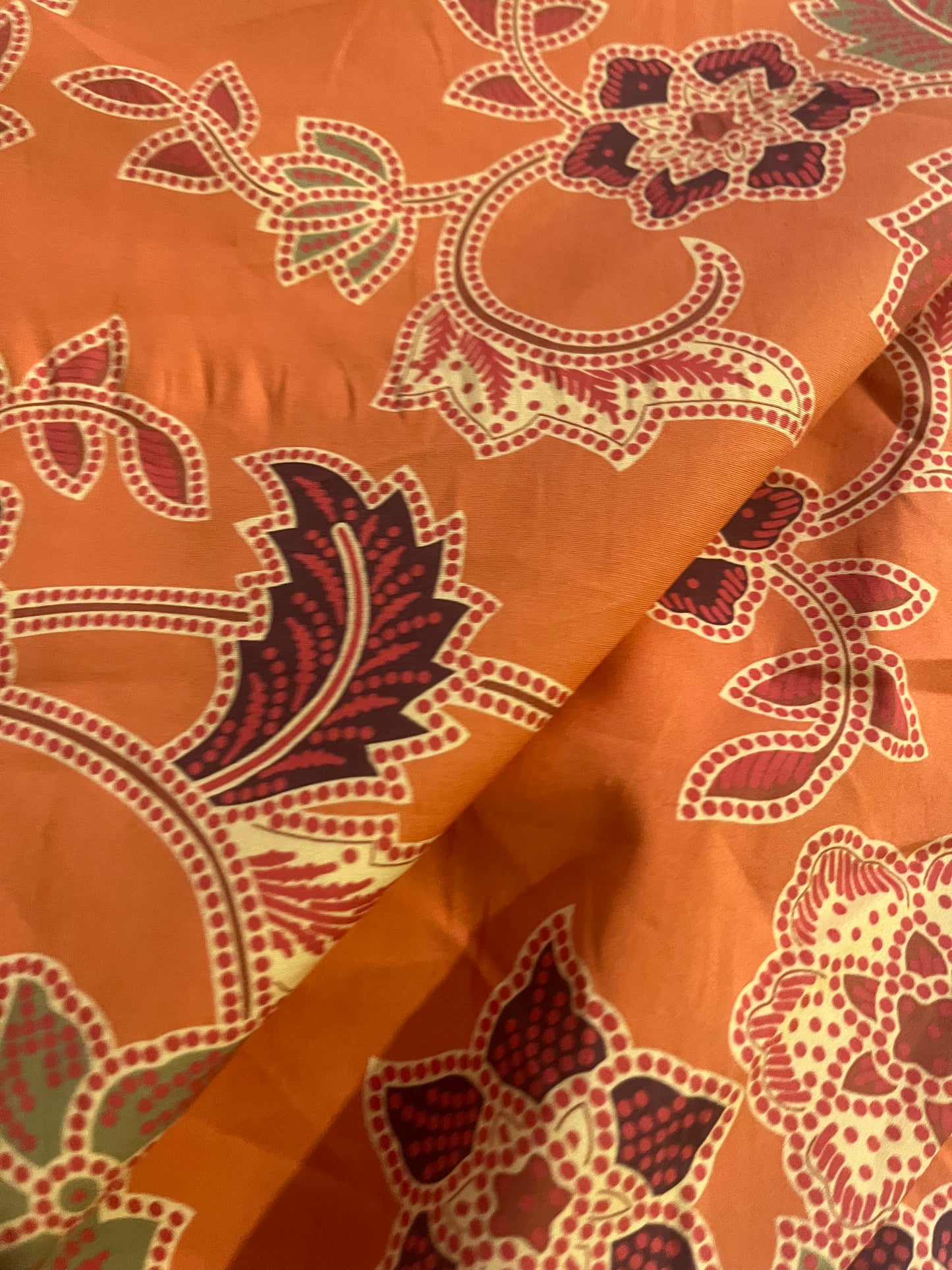 DAMIANO 019 poplin stretch jacobean flowers