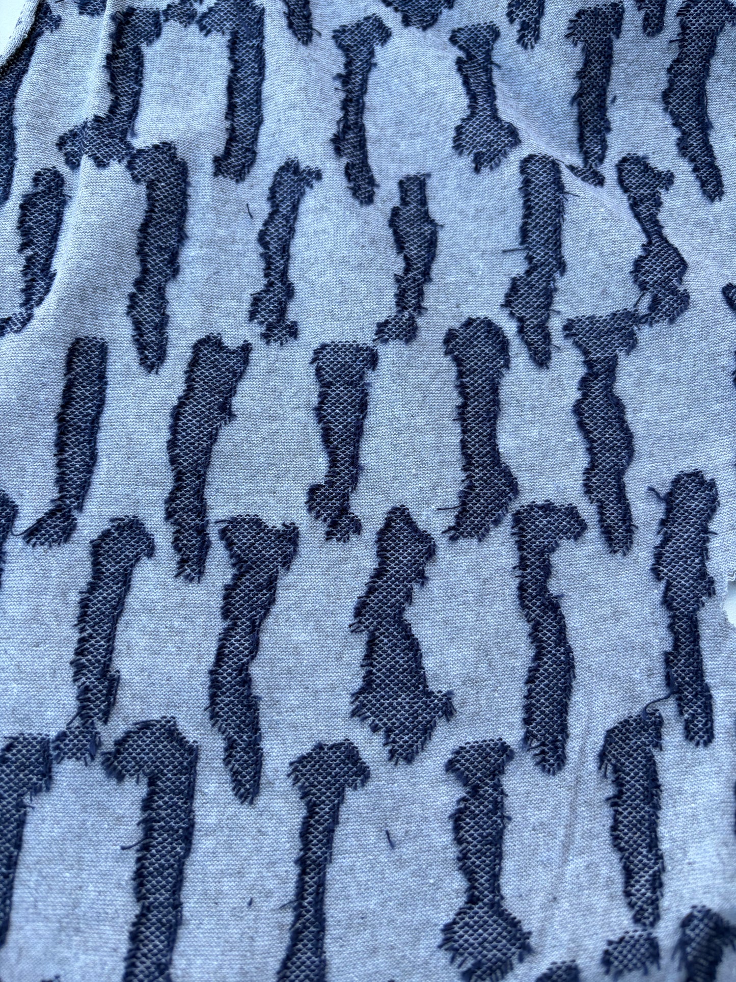 DANTE 001 jersey jacquard grey/jeans stripes