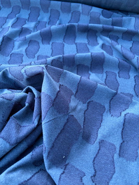 DANTE 002 jersey jacquard blue/navy square