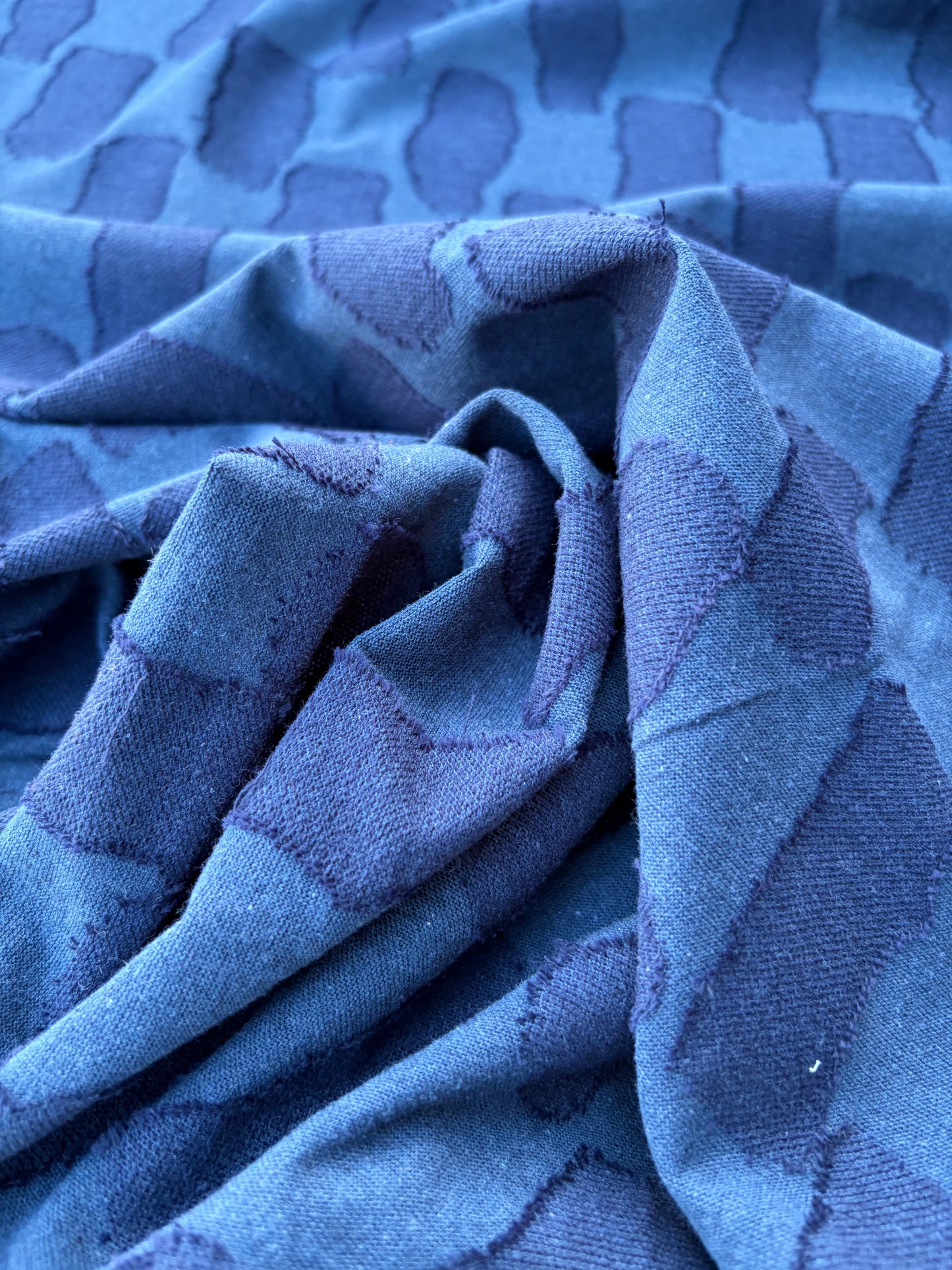 DANTE 002 jersey jacquard blue/navy square