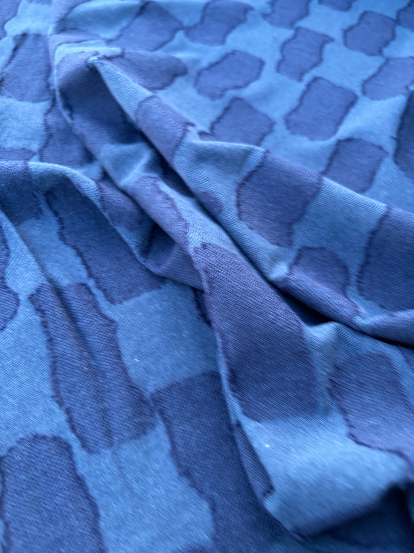 DANTE 002 jersey jacquard blue/navy square