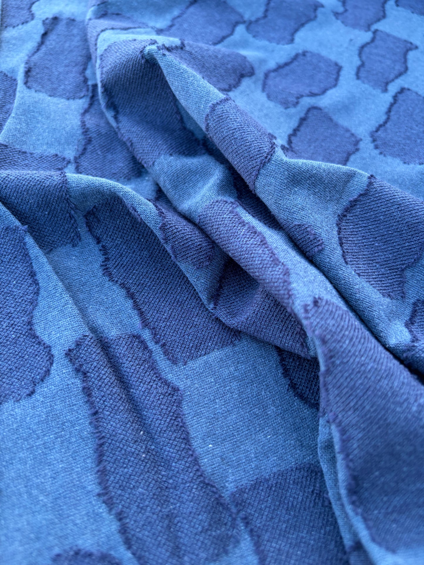DANTE 002 jersey jacquard blue/navy square