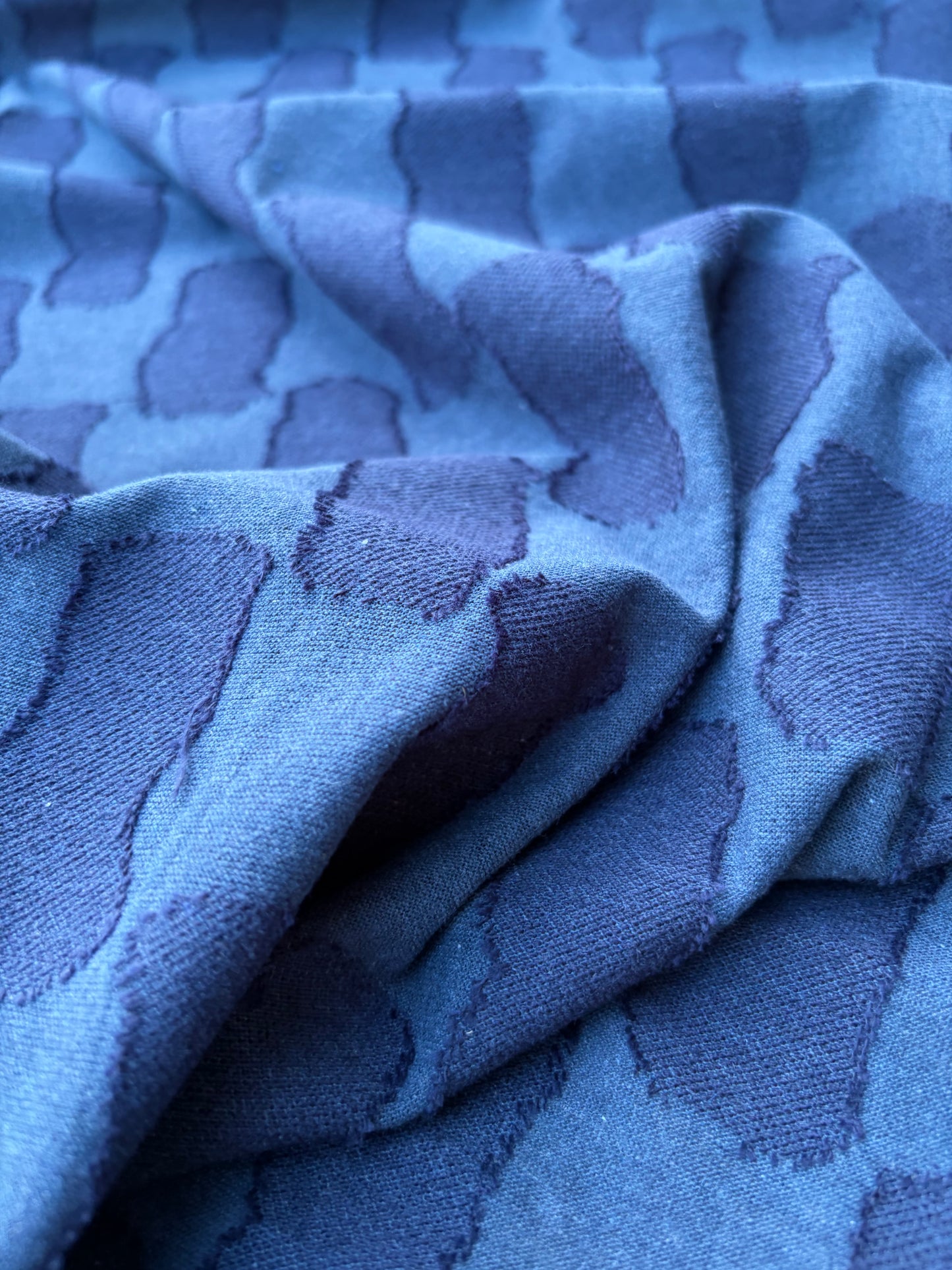 DANTE 002 jersey jacquard blue/navy square