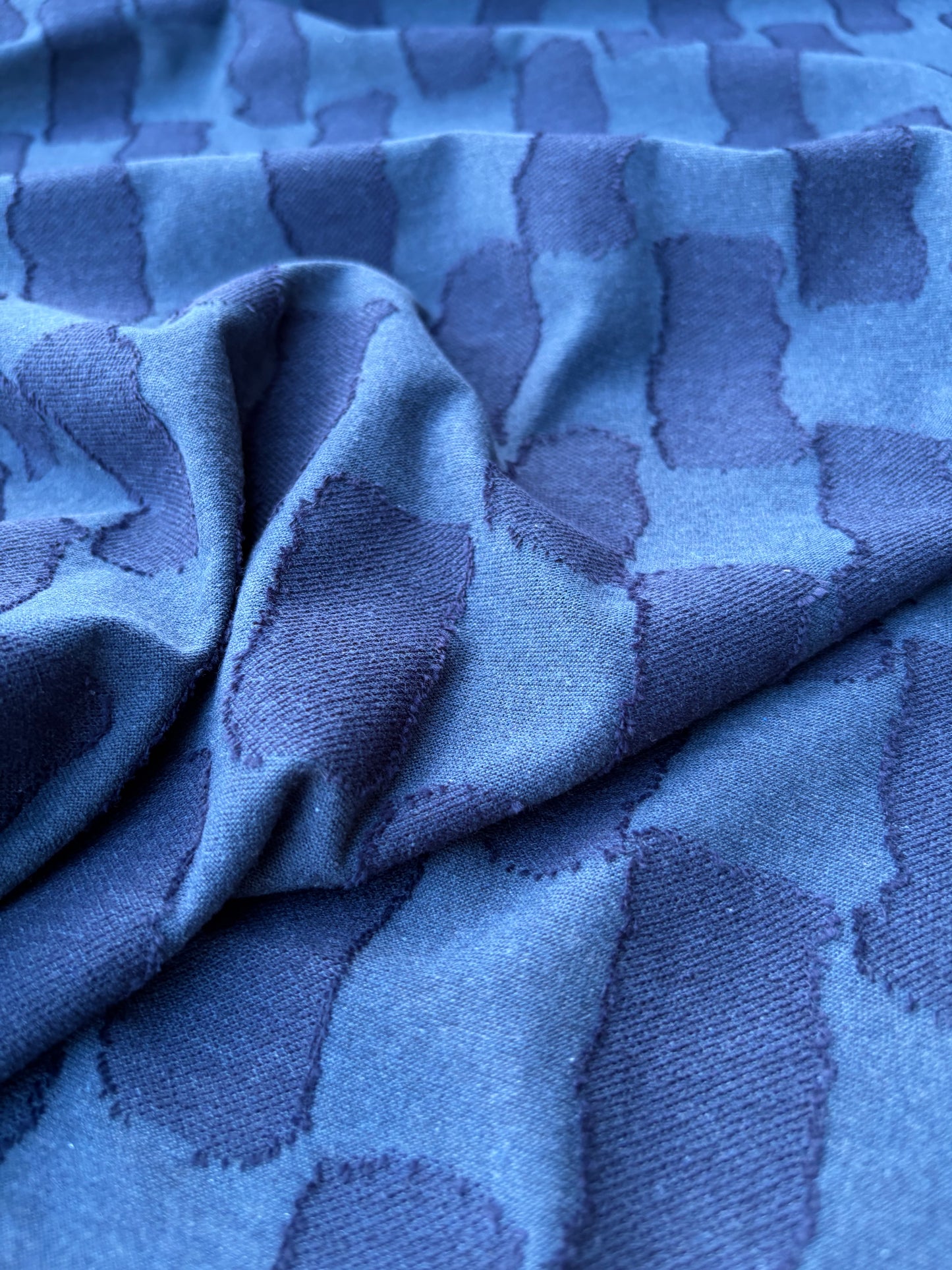 DANTE 002 jersey jacquard blue/navy square