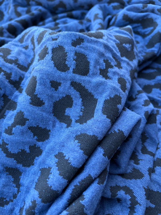 DANTE 004 jersey jacquard blue/black animal