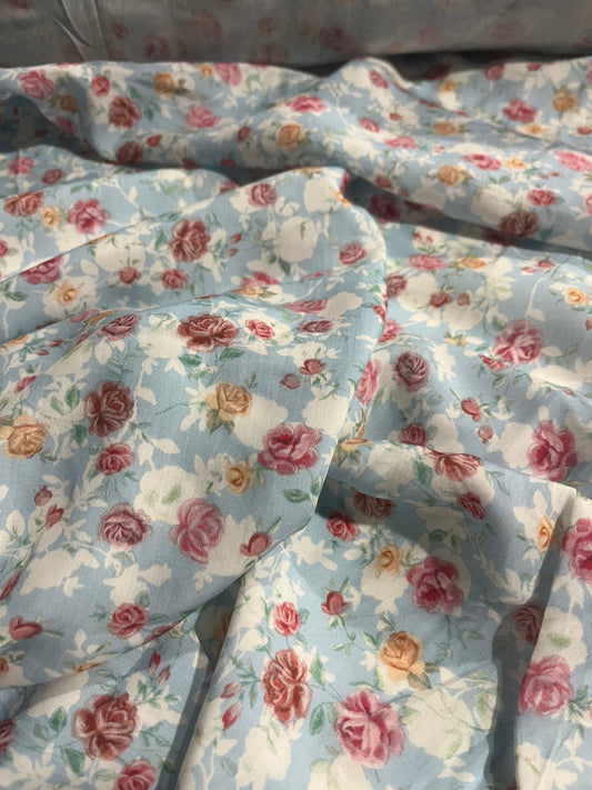 YVETTE 014 viscose small flowers