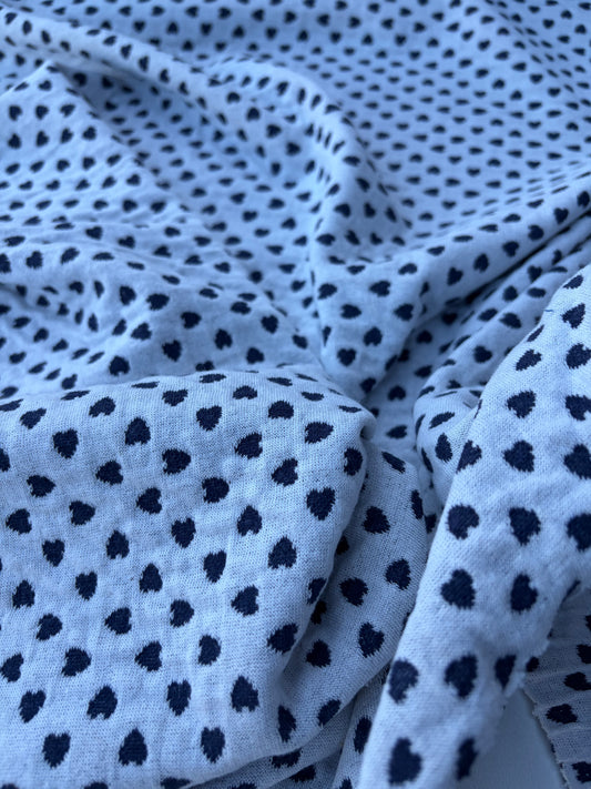 LC DANTE 006 jersey jacquard ecru/navy hearts