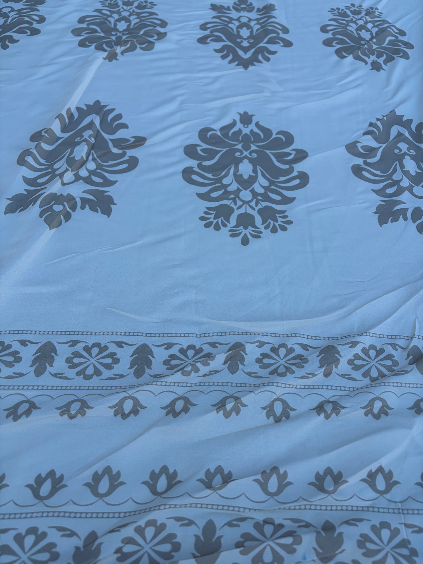 CHARLY 018 double border viscose print