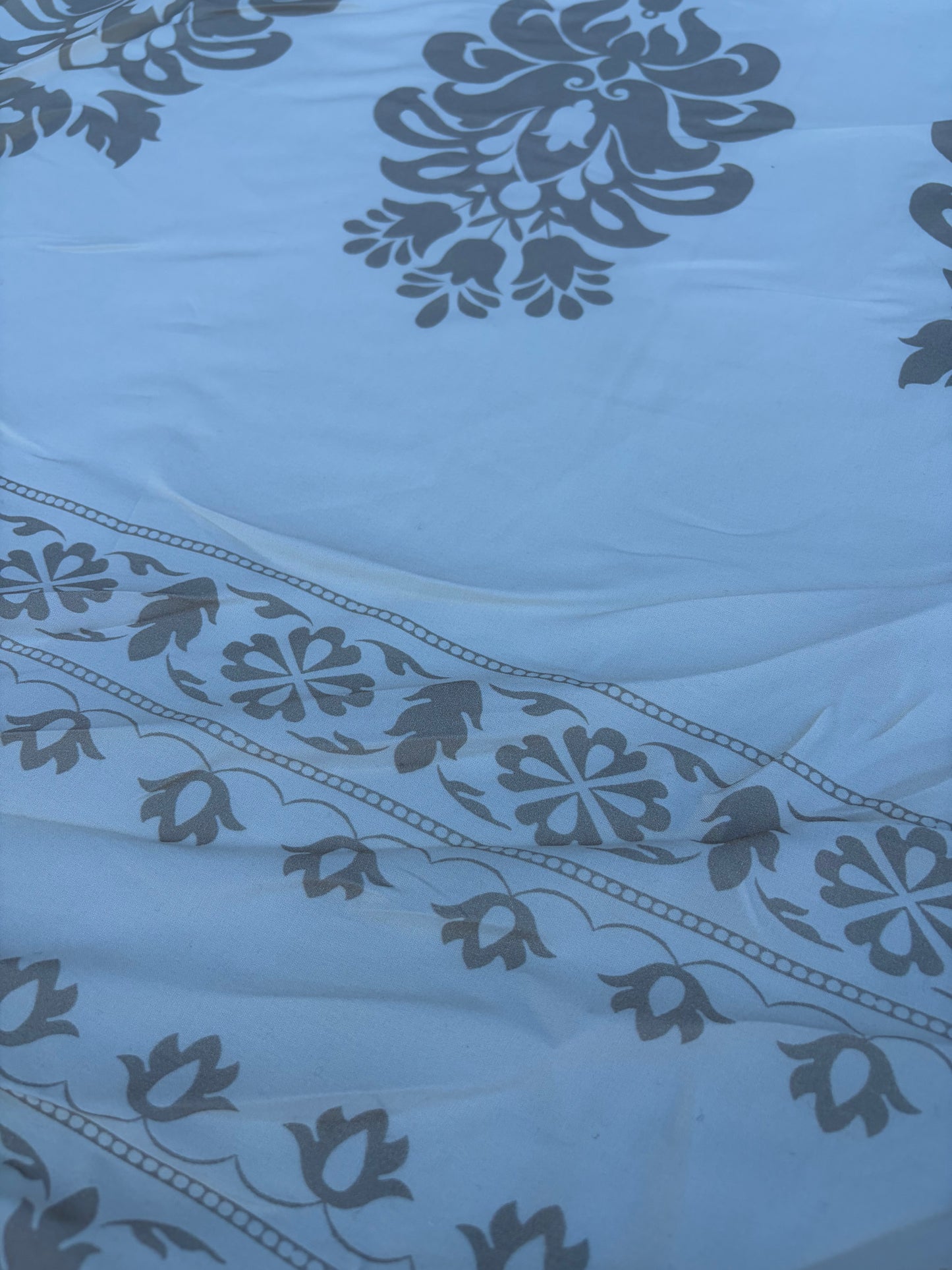 CHARLY 018 double border viscose print