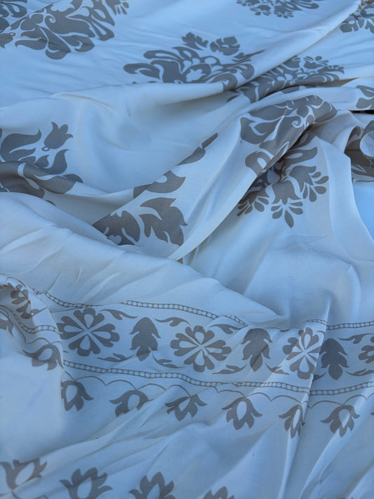 CHARLY 018 double border viscose print