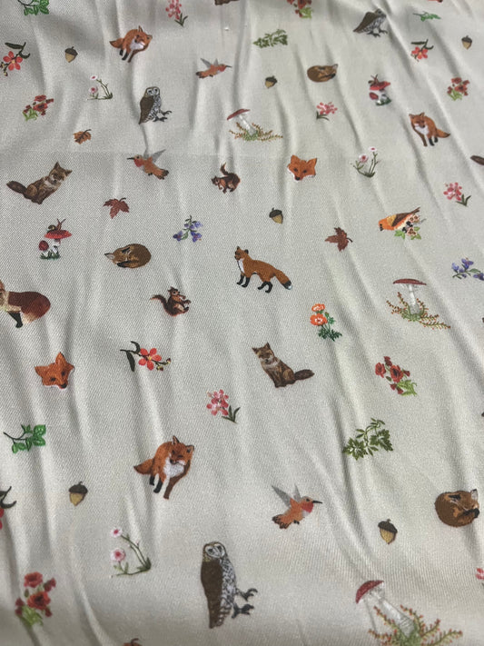 YVETTE 016 warm viscose twill foxes