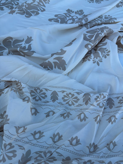 CHARLY 018 double border viscose print
