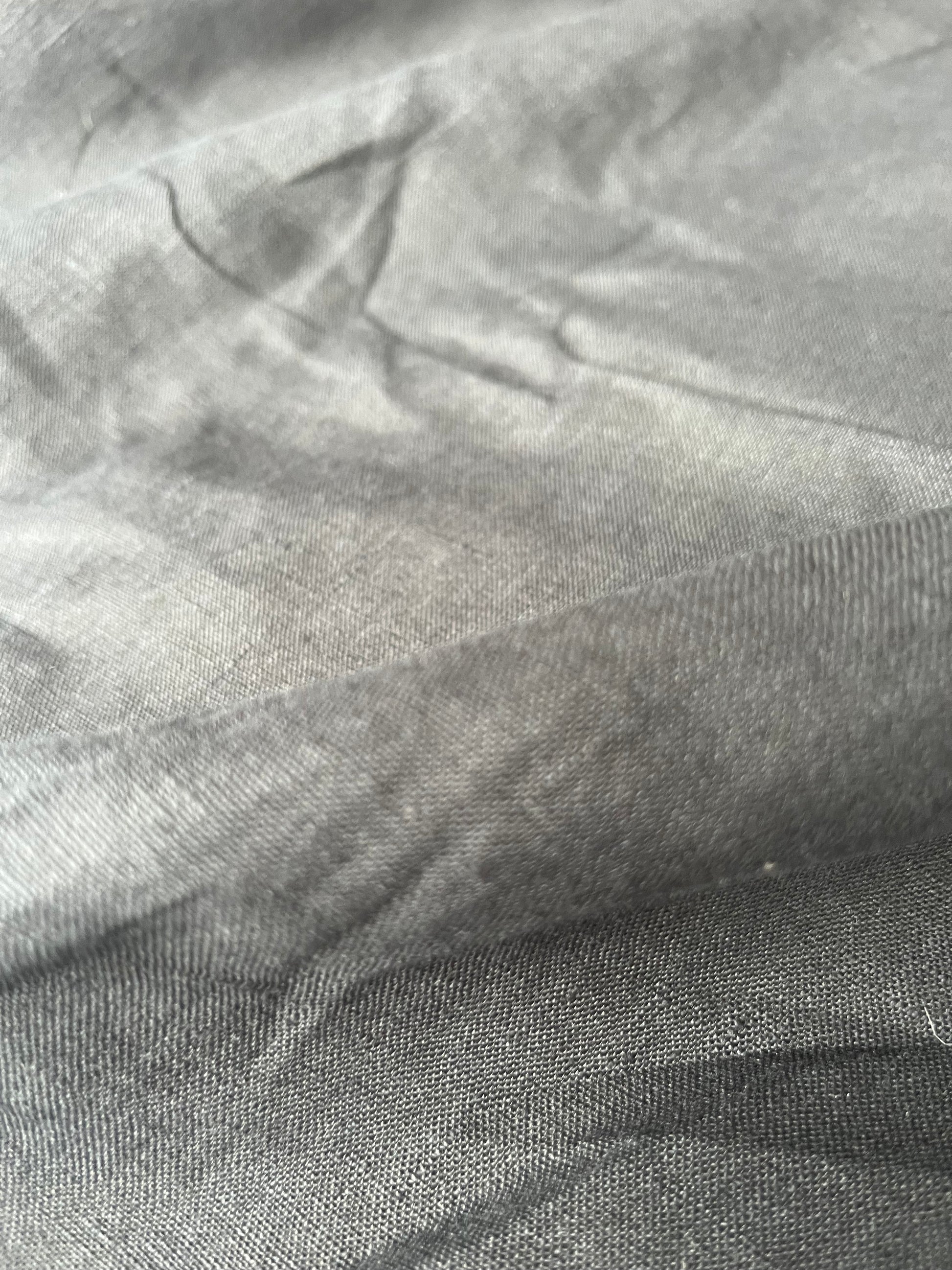 JUst In Case 035 washed linen black – Wasted Fabrics