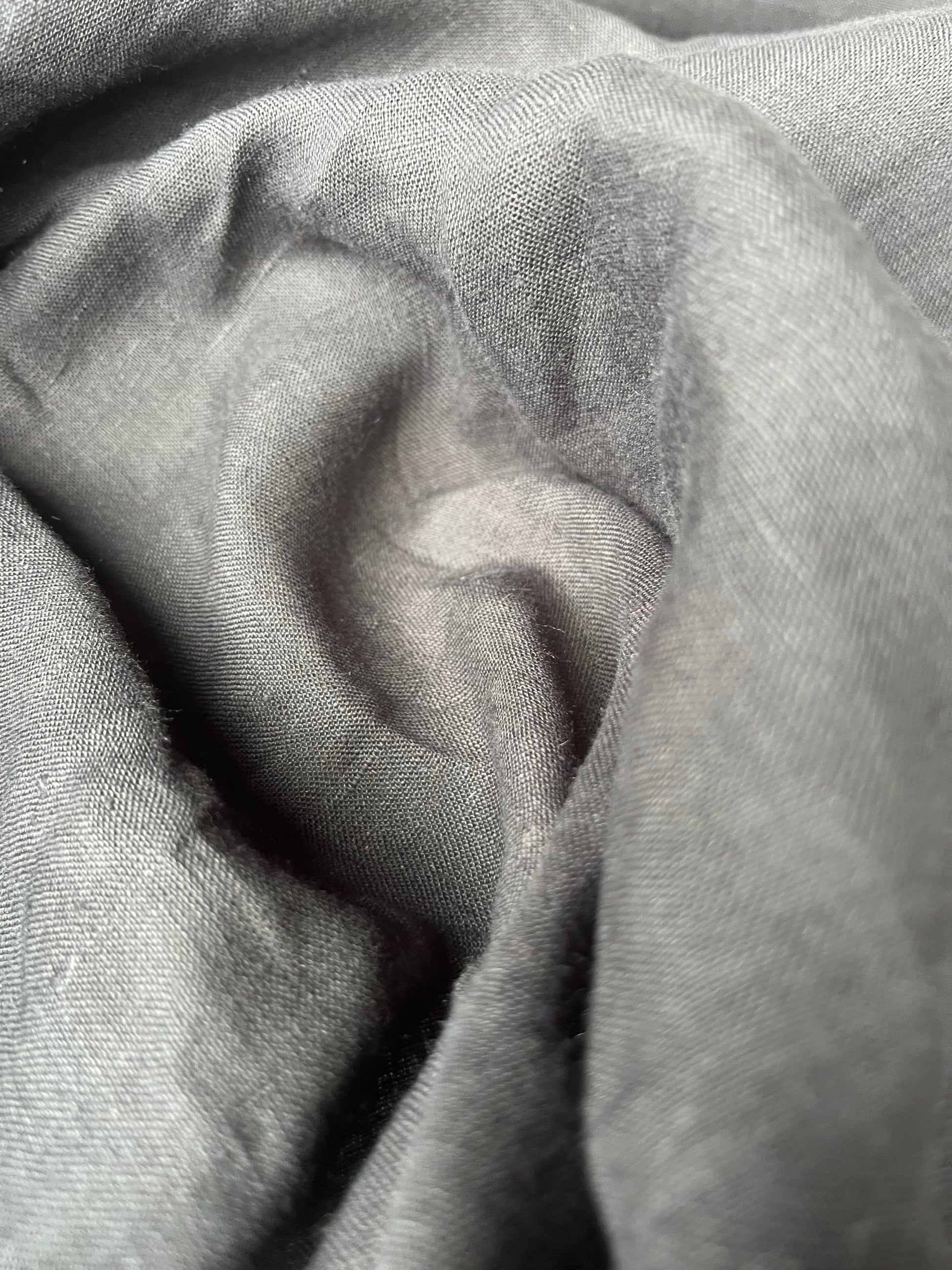 JUst In Case 035 washed linen black – Wasted Fabrics