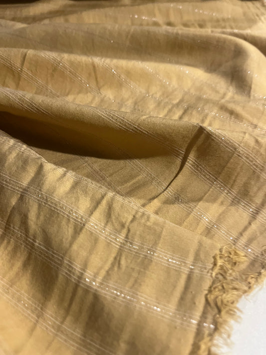 YVETTE 017 viscose woven stripes with lurex