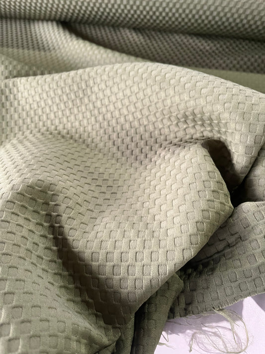 GLADYS 024 woven waffle fabric khaky