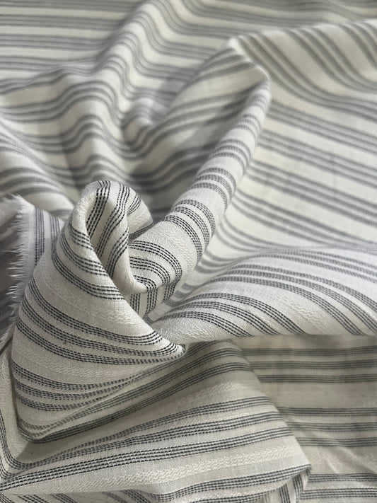 DAMIANO 029 woven stripes cotton/linen