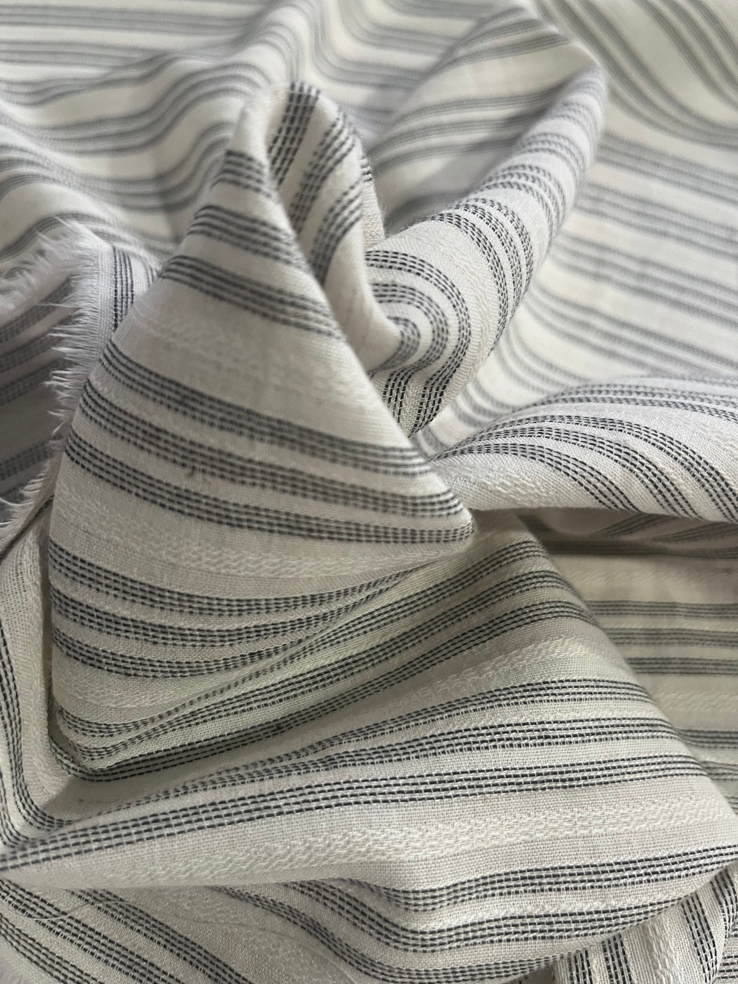 DAMIANO 029 woven stripes cotton/linen