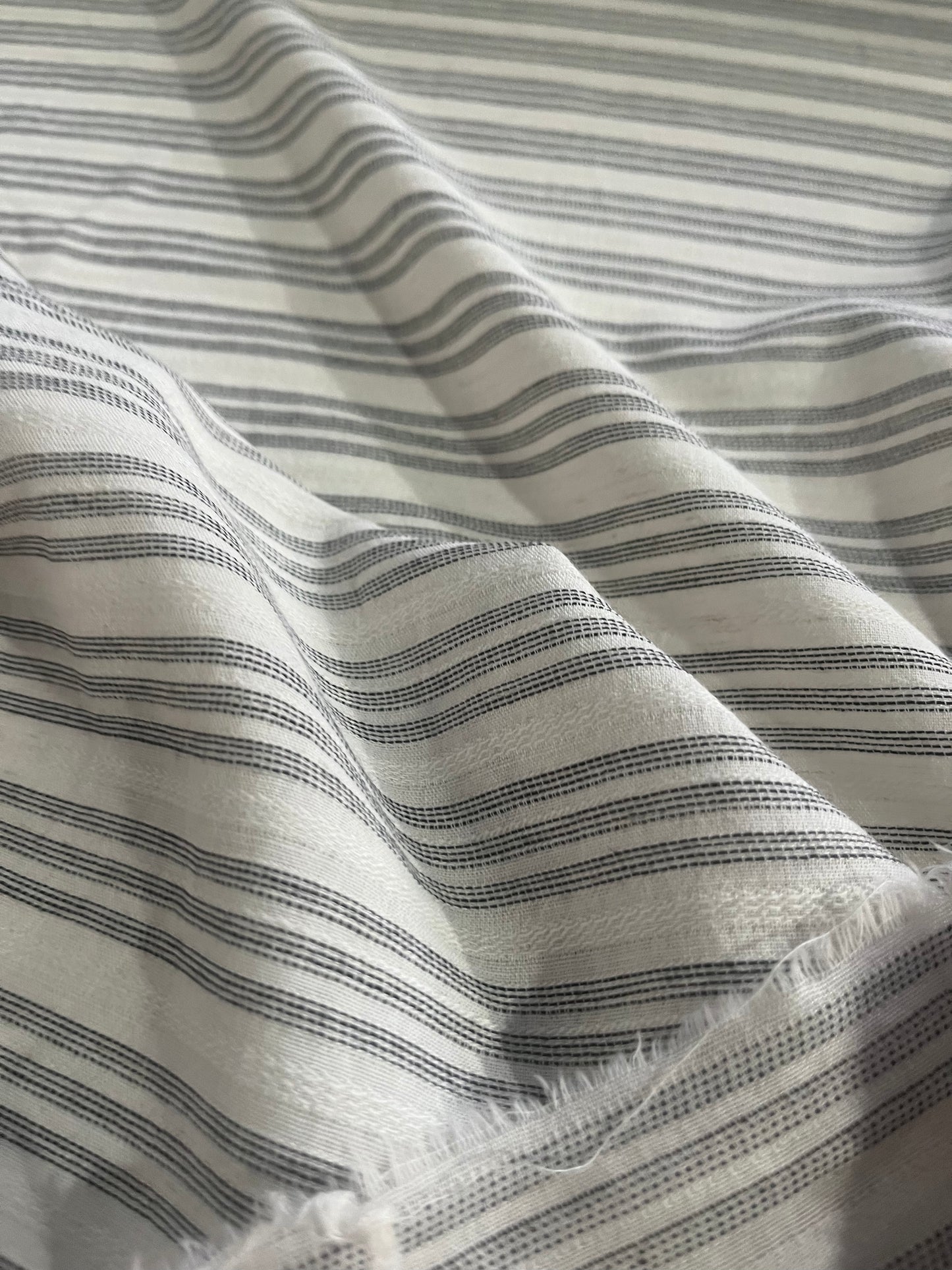 DAMIANO 029 woven stripes cotton/linen