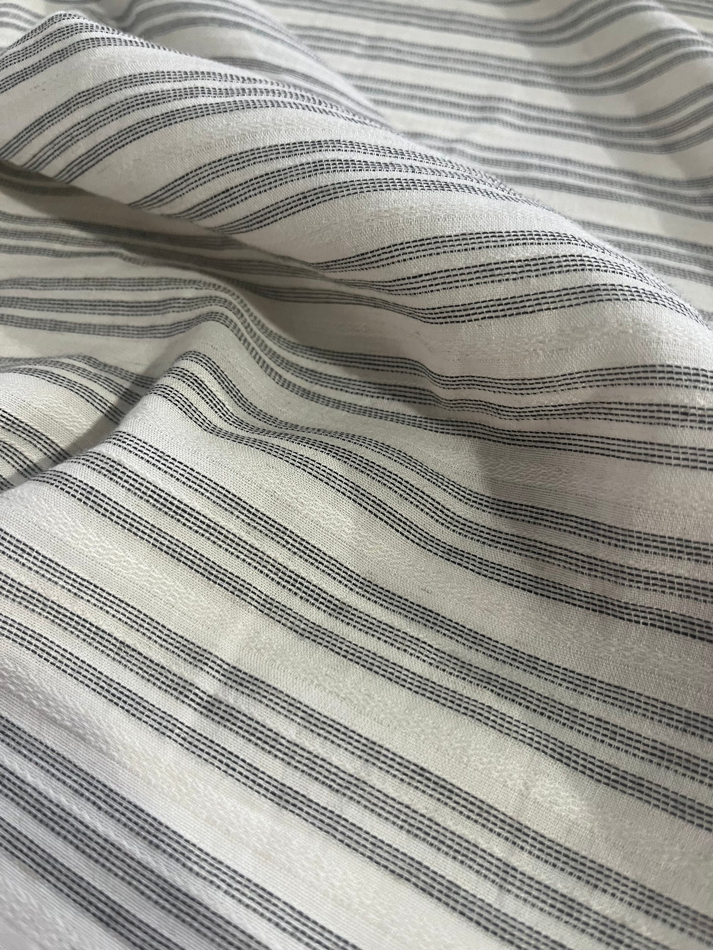DAMIANO 029 woven stripes cotton/linen