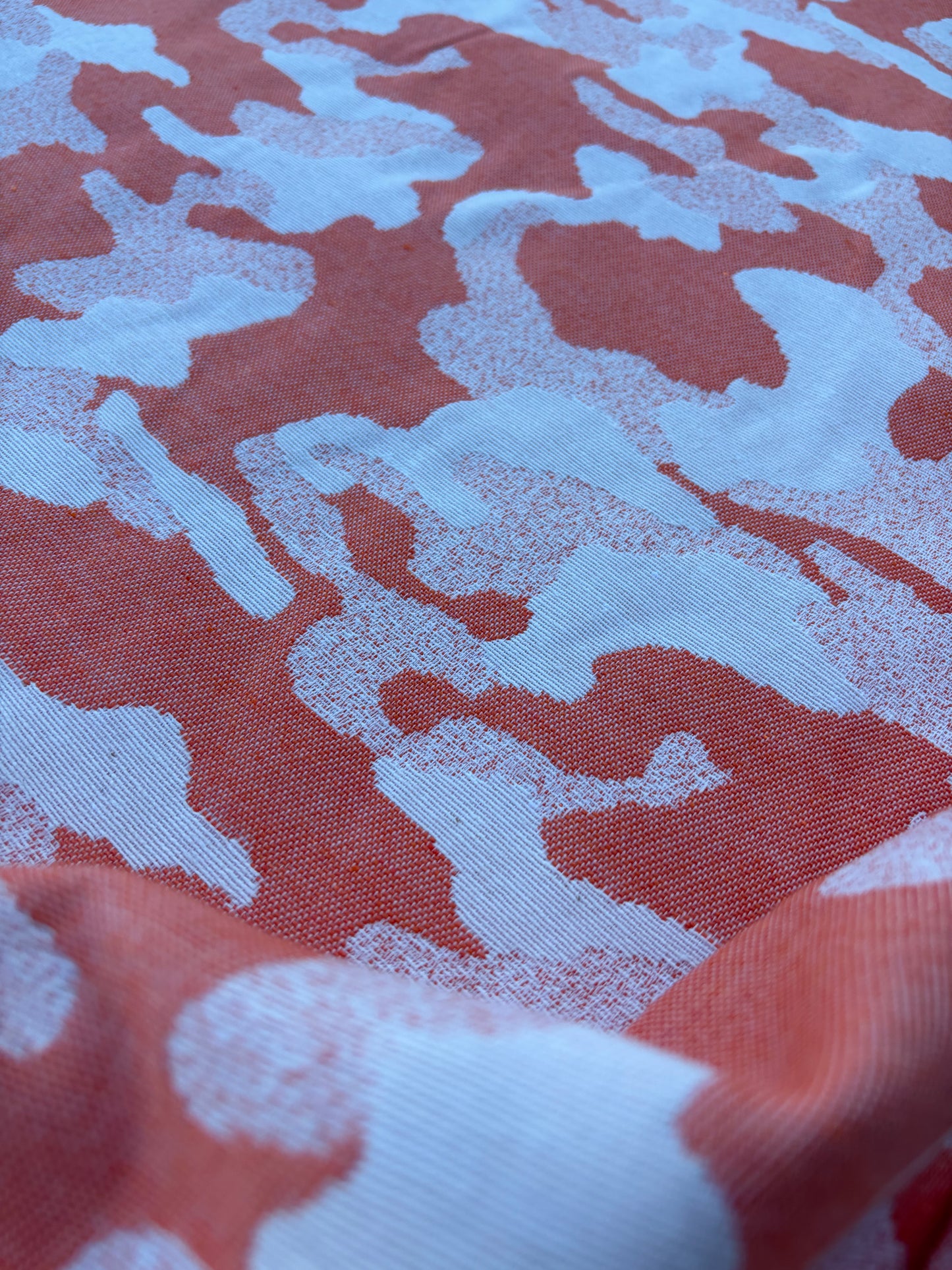 CHARLY 025 cotton jacquard camouflage orange