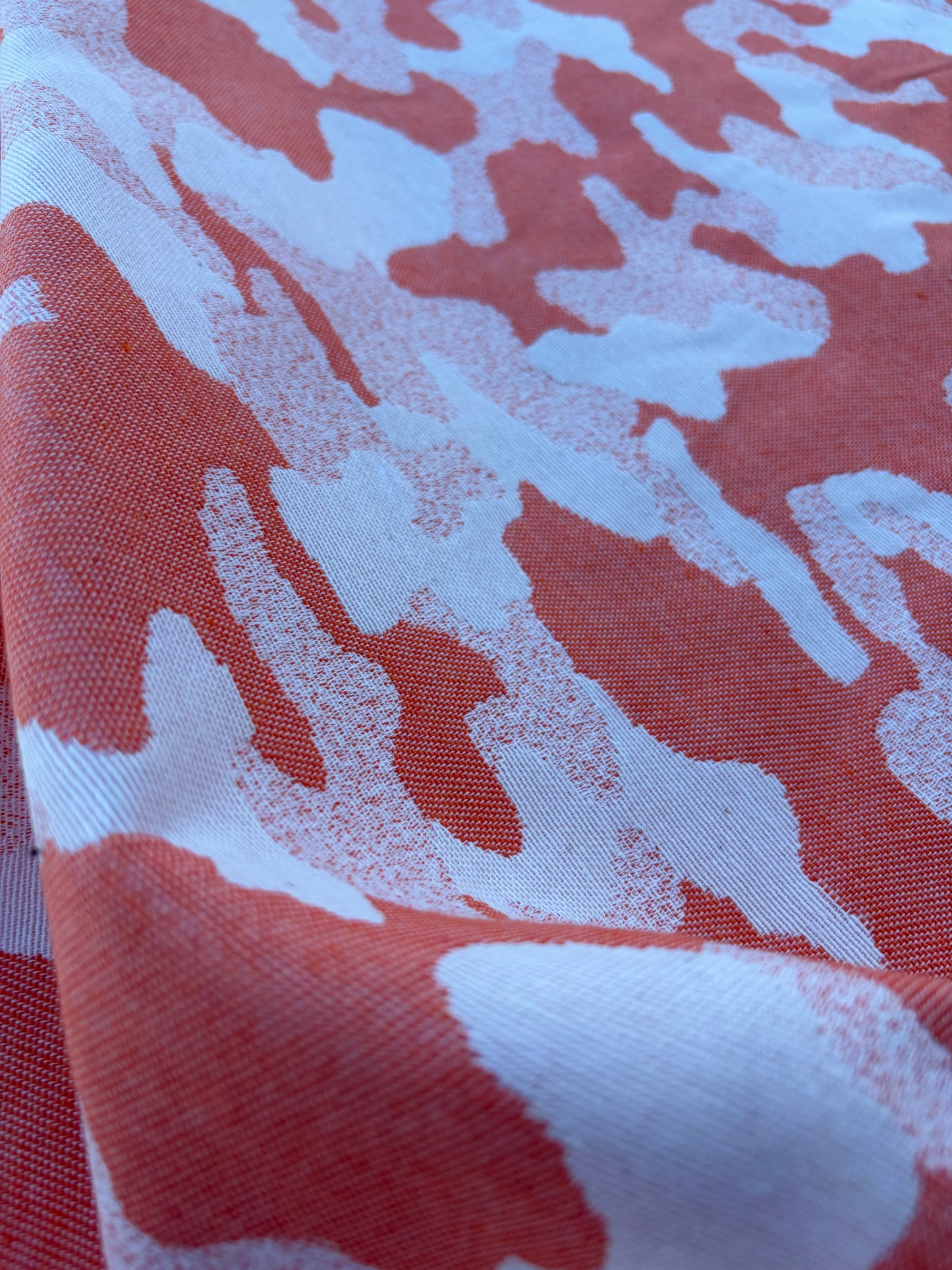 CHARLY 025 cotton jacquard camouflage orange