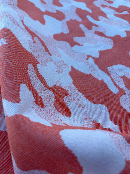 PC CHARLY 025 cotton jacquard camouflage orange